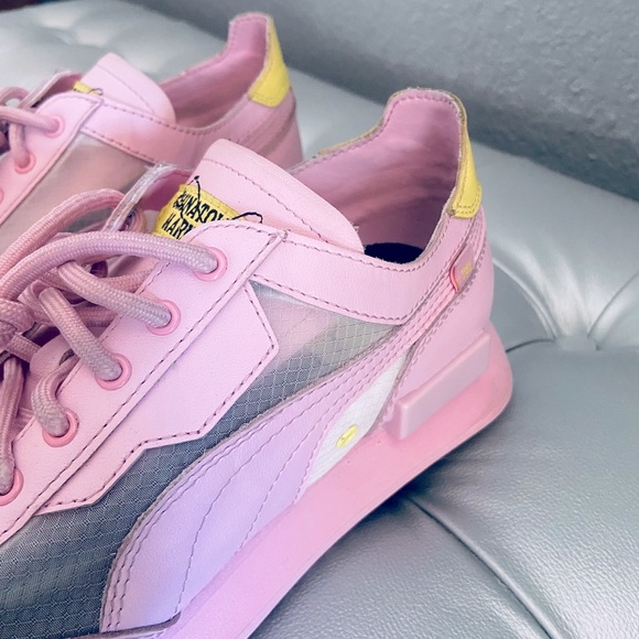 Puma Future Rider X Chinatown Market Pink Sneakers - Picture 4 of 11